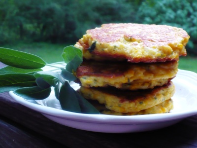 Savory Sage Corn Cakes