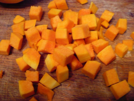 Cube the butternut