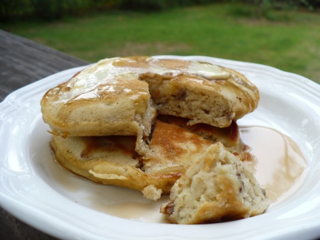 Gluten Free Banana Nut Pancakes
