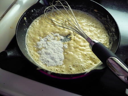 Whisk Flour into Butter