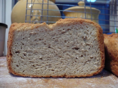 Cross Section of Bread Machine Loaf