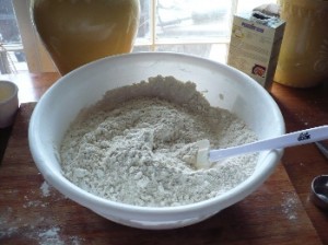 A big batch of gluten free all purpose flour mix